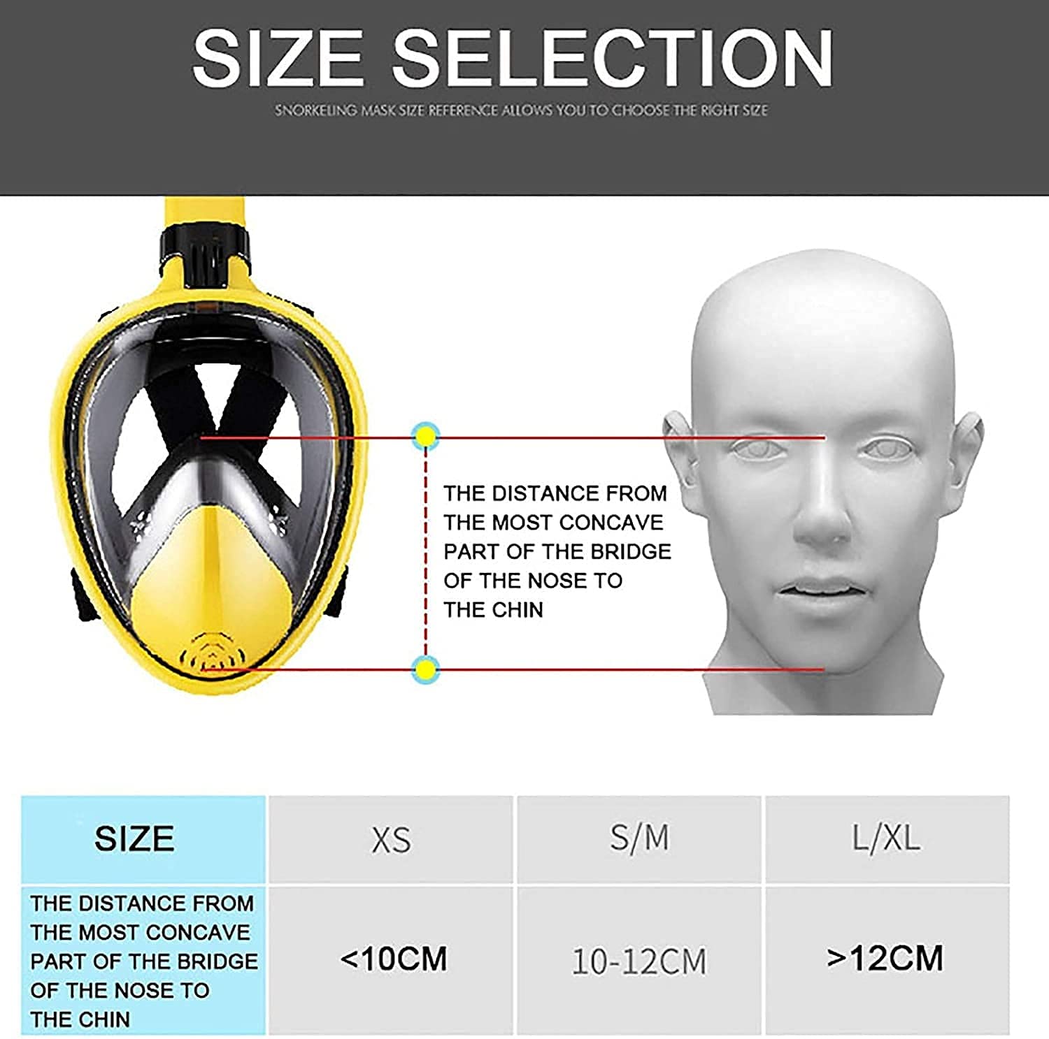 máscara de Snorkel, Máscara de Buceo, máscara Snorkel, subacuática, antivaho, Cara Completa, Equipo for Mujeres, Hombres y niños