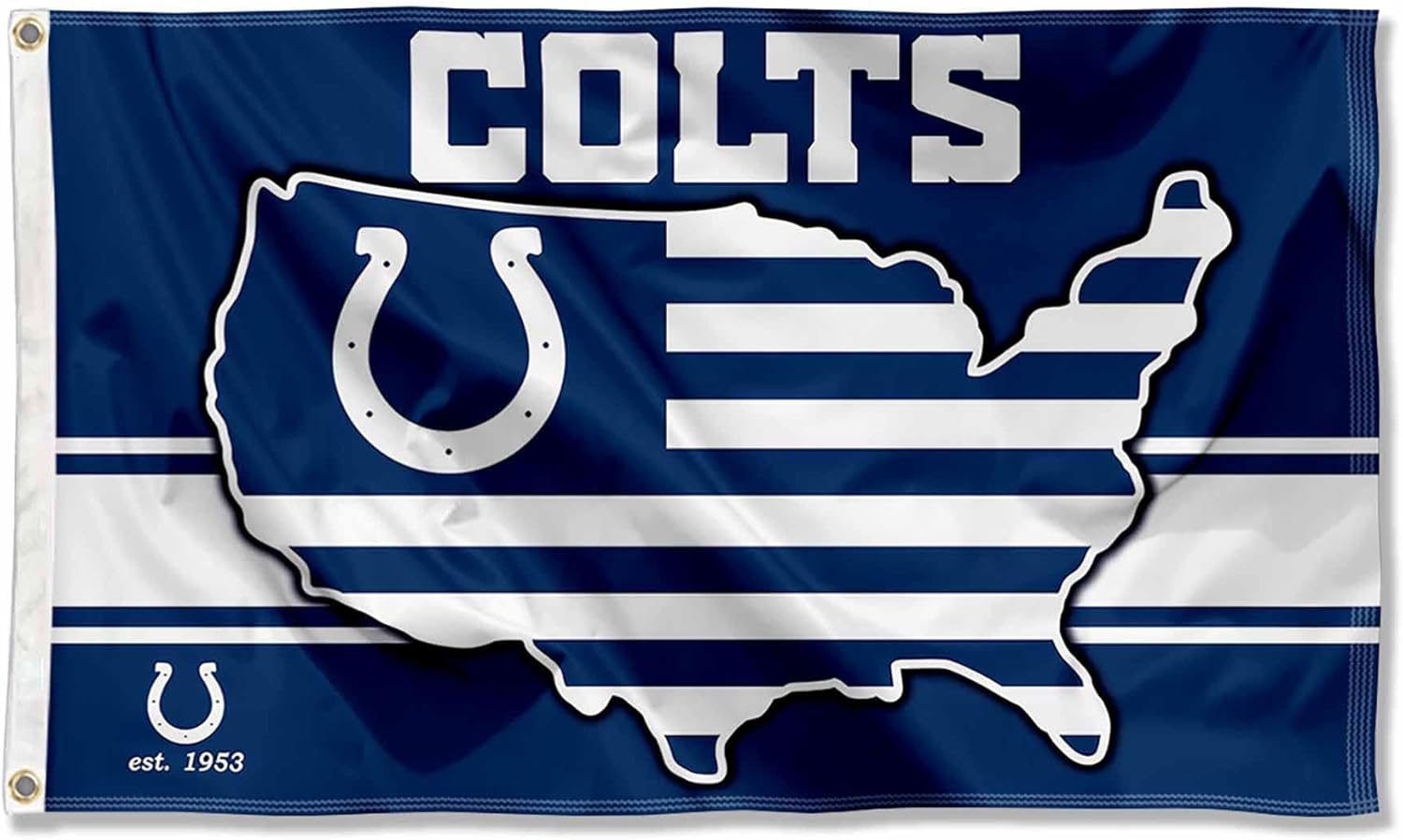 Indianapolis Colts Nation USA American Country 3x5 Flag