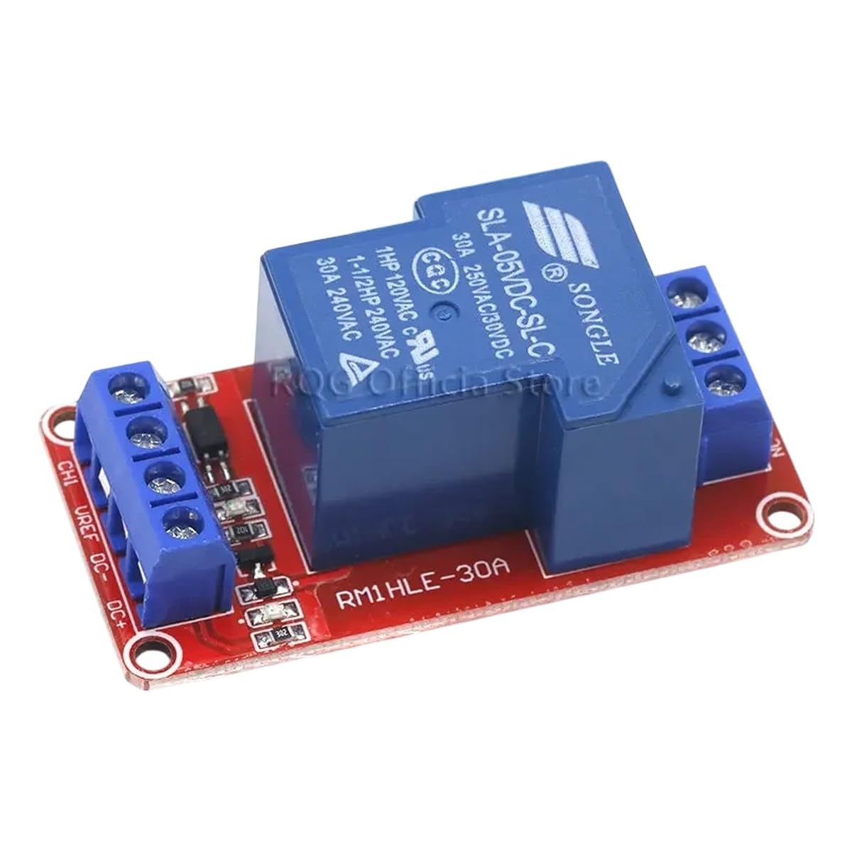 1PCS 5V 30A Two-Way Isolation Relay Module High/Low Level Trigger 5V 30A 1-Channel Relay Module+Electronic with Optocoupler