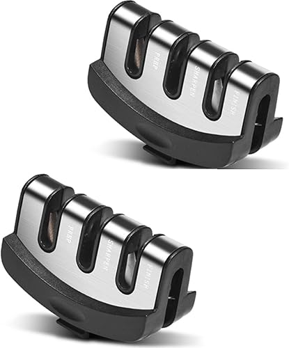 Afilador de cuchillos de 3 etapas hoja de ranura de repuesto para cuchillos de cocina de repuesto accesorios de afilador 2 piezas