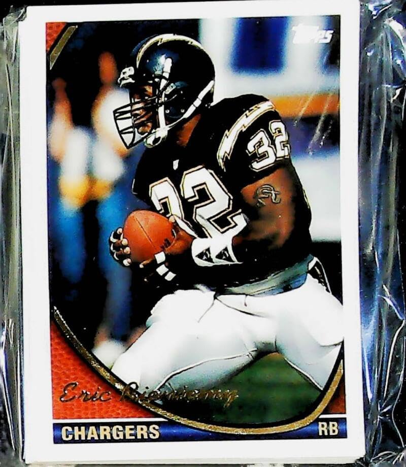 1994 Topps Football San Diego Chargers Official Team Set AFC CHAMPIONS. 17 RONNIE HARMON81 CHRIS MIMS106 ISAAC DAVIS DRAFT PICK133 LESLIE O'NEAL168 DARREN CARRINGTON193 STAN HUMPRIES205 JUNIOR SEAU TOOLS OF THE GAME224 MARION BUTTS250 JUNIOR SEAU284 COURTNEY HALL312 JOHN CARNEY341 VANCE JOHNSON363 REUBEN DAVIS389 STANLEY RICHARD421 SHAWN JEFFERSON450 NATRONE MEANS477 DWAYNE HARPER511 STAN BROCK558 DENNIS GIBSON588 SHAWN LEE648 ERIC BIENIEMY