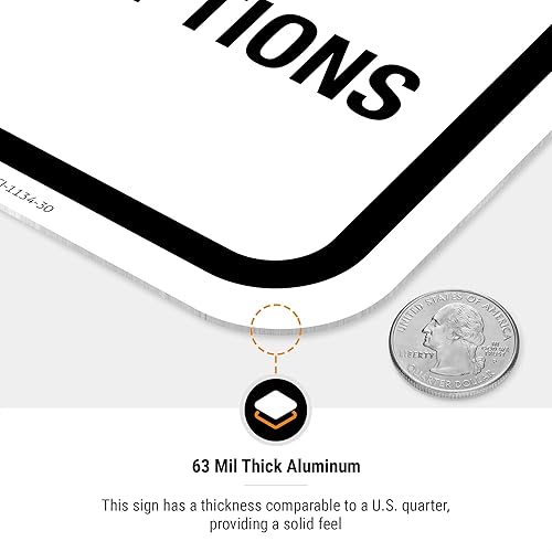 Miniatura 6 de Letrero con texto en inglés Do Not Knock Or Ring Doorbell Dog Will Cry, 10 x 7 pulgadas, aluminio 040, resistente a la decoloración, fabricado en