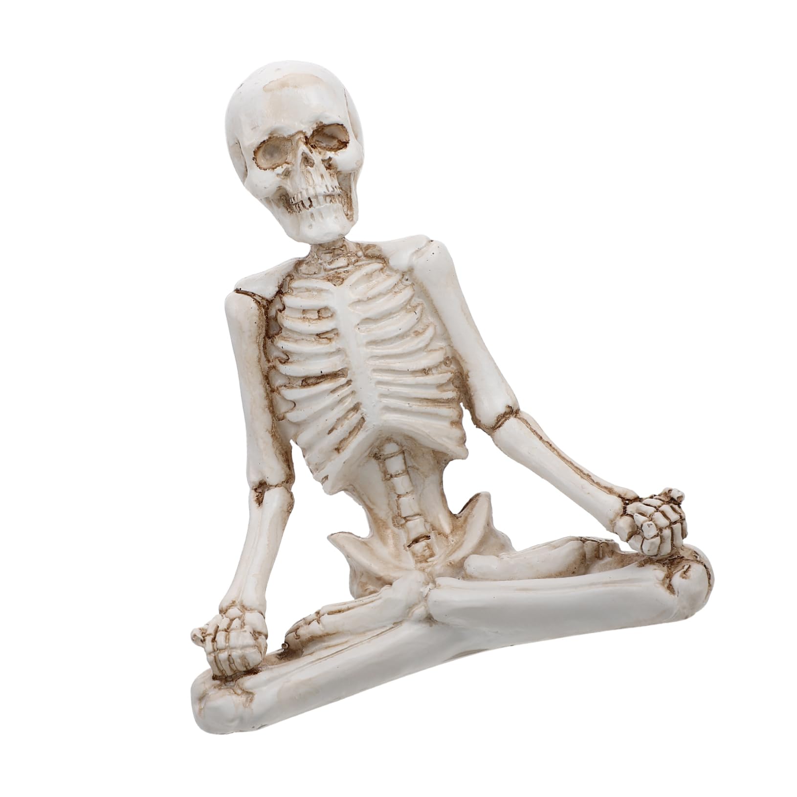 TOPBATHY 3 Piezas Cráneo De Yoga Estatua De Esqueletos De Yoga Estatuillas De Halloween Decoración De Escritorio De Halloween Estatuilla del Día De Los Muertos Estatua De Yoga Resina