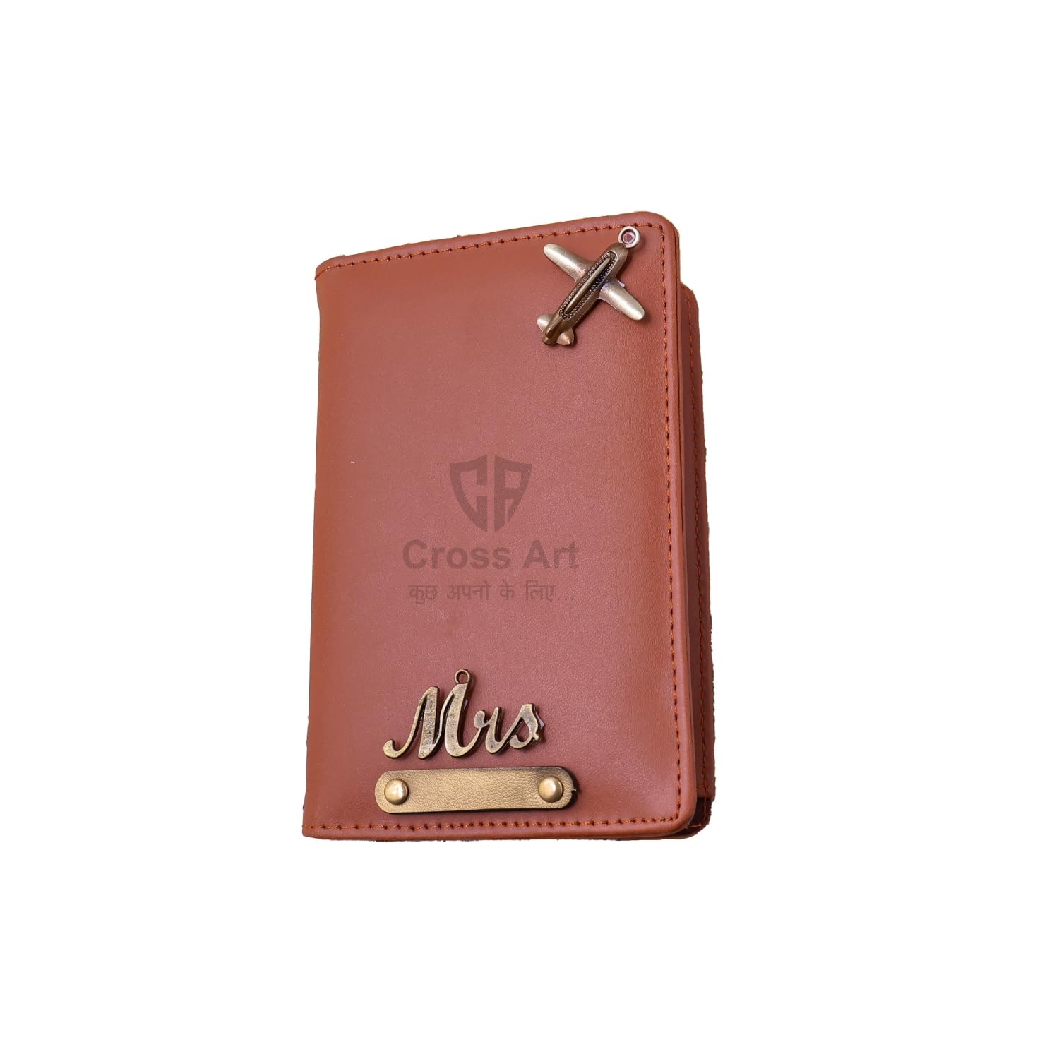 Passport Cover for Men and Women Customized Gift for Men, Elegant Travel Passport Holder, Personalized Gift Covers, Stylish Customised Gifts for Men, Durable and Professional Design (Tan)-image-4