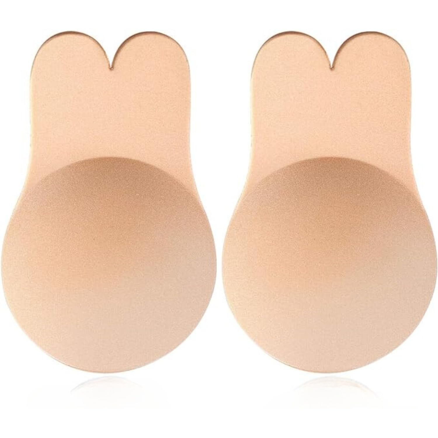 Fashiol Silicone Self Adhesive Bra for Women - Invisible Strapless Backless Push Up With Nipple Cover Stickers, Reusable and Stick On (28 Till 42)