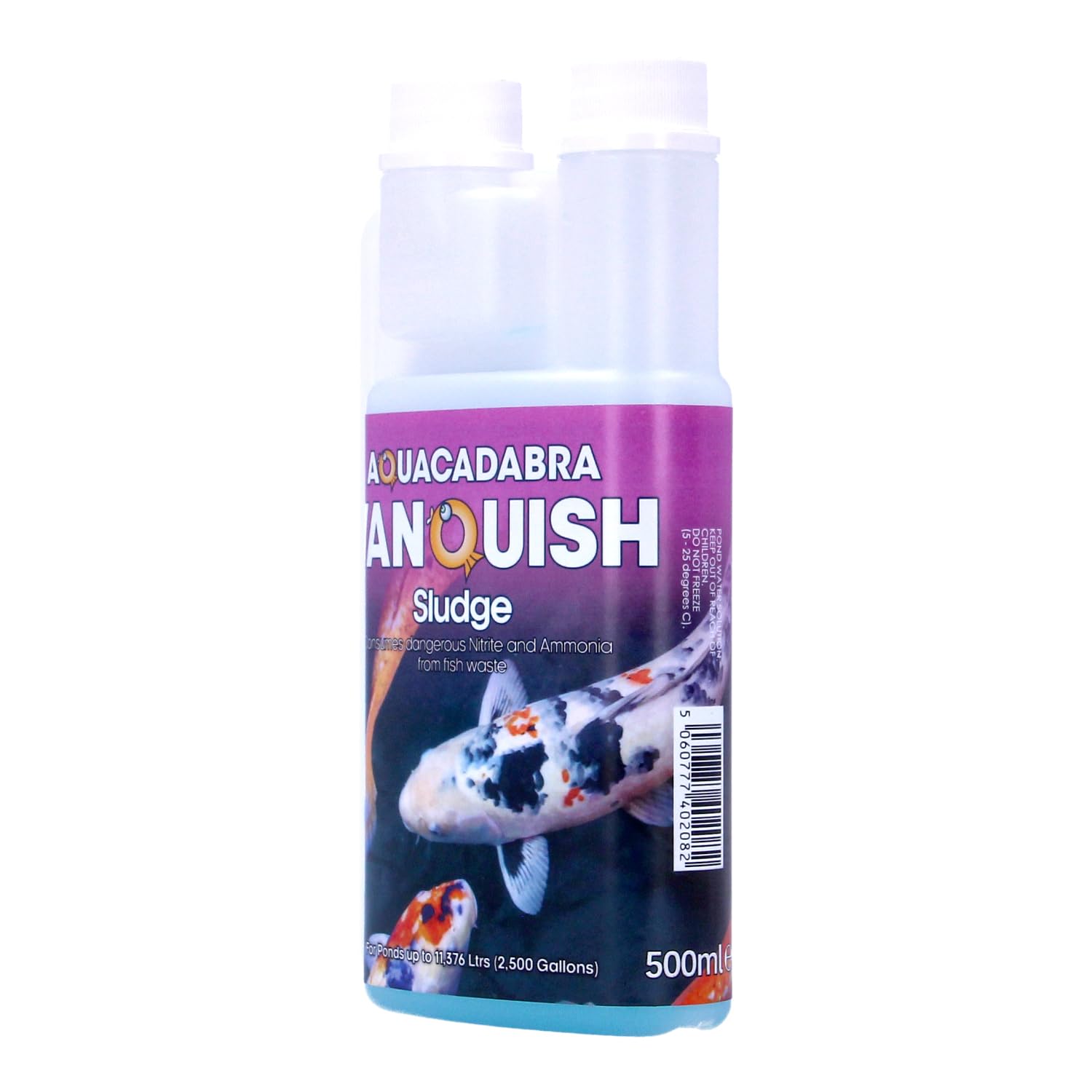 Aquacadabra Vanquish Sludge Pond Treatment – Removes Fish Waste, Reduces Ammonia & Nitrites, Boosts Biological Filter Performance, Reduces Sludge Build-Up & Pond Maintenance, All Pond Types 500ml