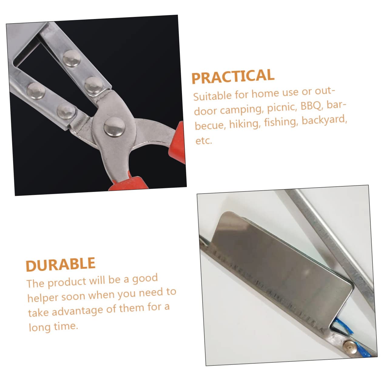 Alipis - Eel Clip Tool Multi-function Clamp for Crabs Loach Seafood Stainless Steel Design for Easy Handling and Cleanliness