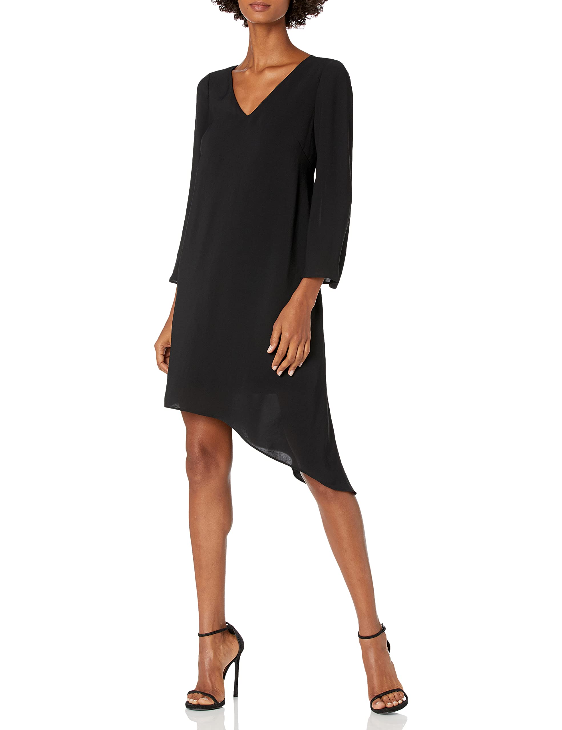 Adrianna Papell Sukienka Kobiety GAUZY CREPE FLARED SLEEVE DRESS