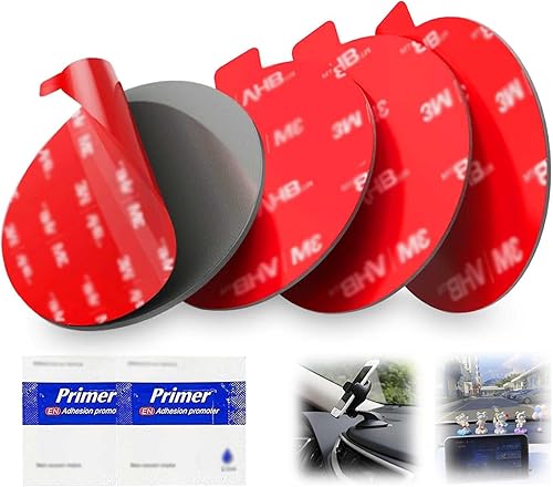 Almohadillas adhesivas adhesivas para soporte magnético de teléfono de automóvil, 8 piezas de cinta circular de 2.2 pulgadas, resistente al calor,