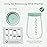 Momcozy Glass Breast Milk Pitcher Lid, Leak Proof with Thickened Silicone Seal, Easy-Open Design with Pressure Release Valve, Dishwasher Safe and Food Grade Caps-1 Pack, Green