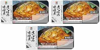 Amazon.co.jp: セブンイレブン さばの味噌煮 1切×3パック 鯖