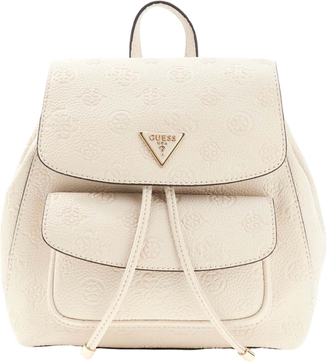 leisure backpack Cresidia II Flap Backpack Cream White Logo creme-white
