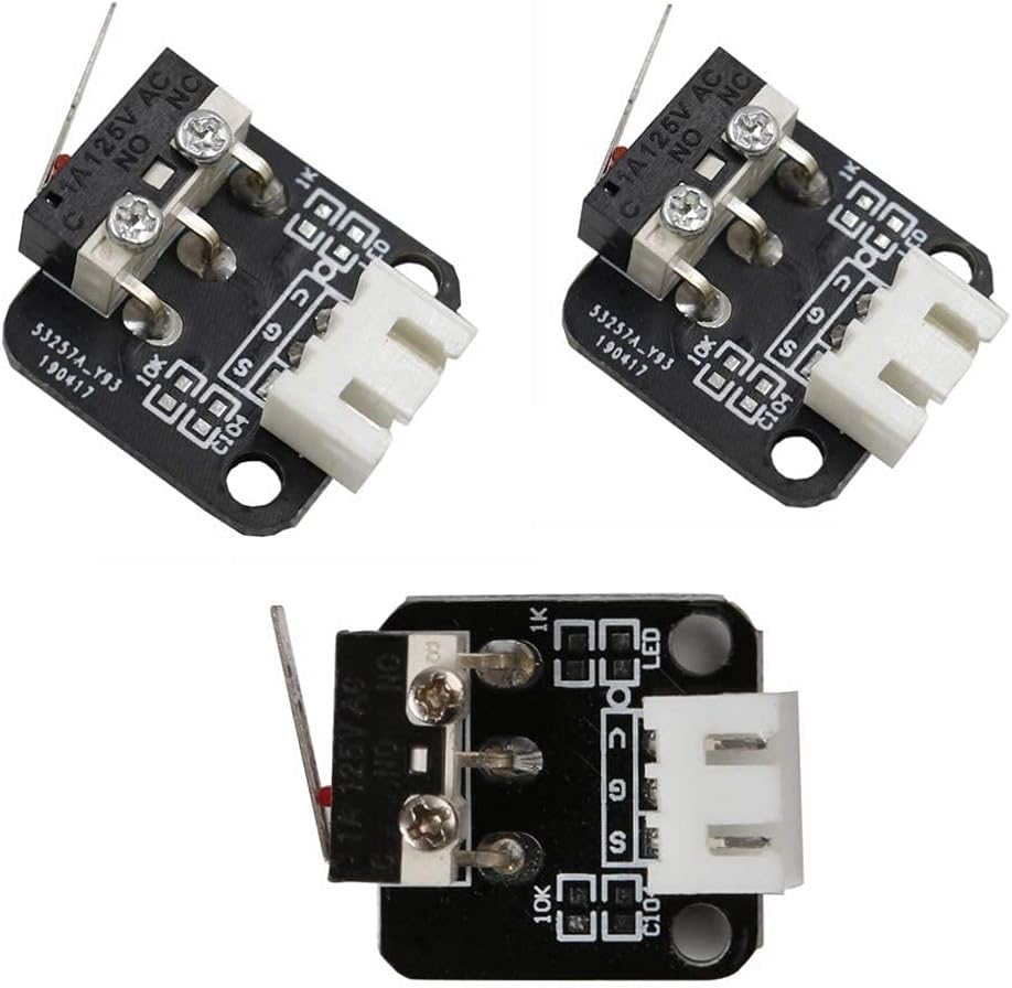 3D Printer Part Limit Switch with Separate Package CNC for RAMPS 1.4 RepRap 3D Printer CR-10, Ender 3/3 Pro/3 V2/5 (Pack of 3)