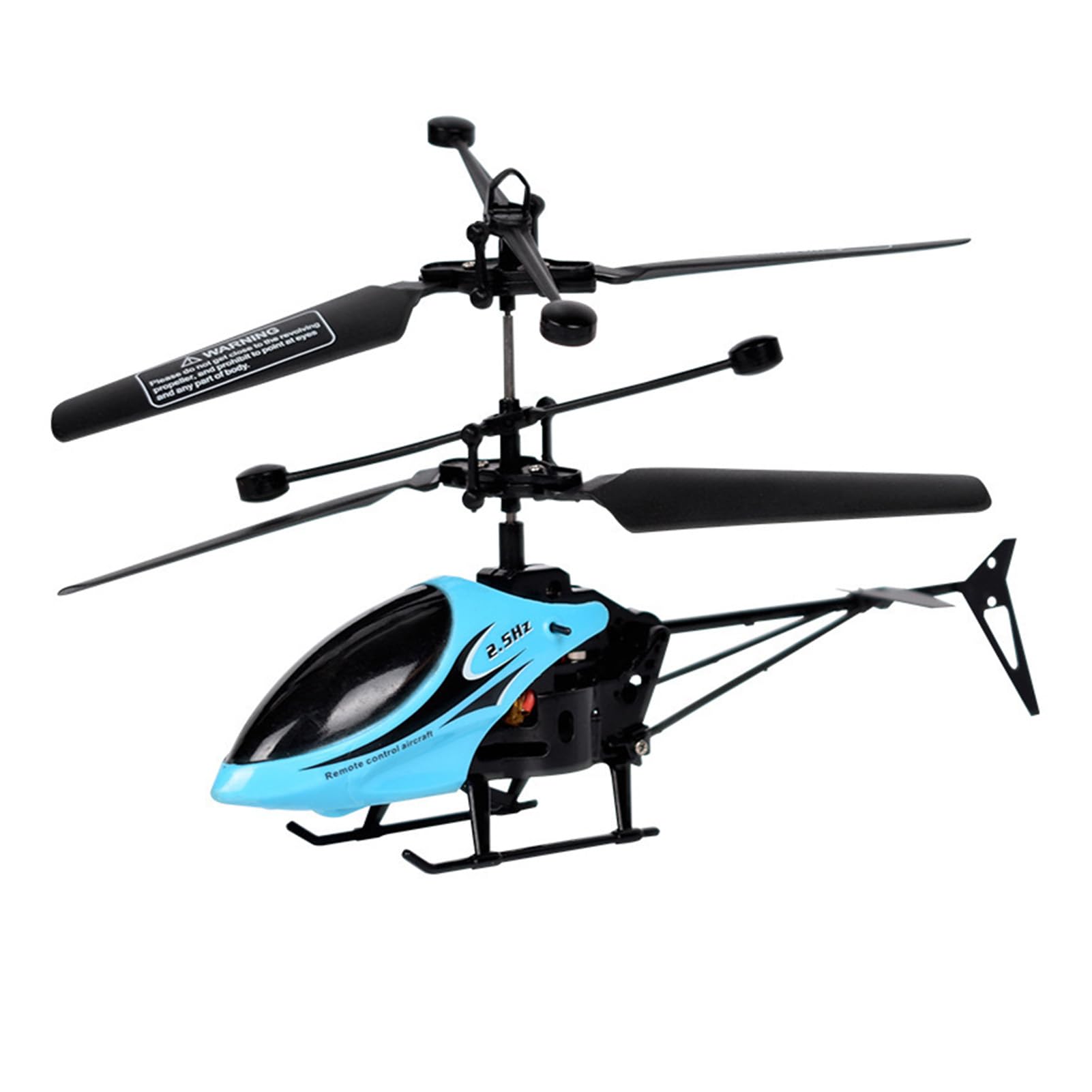 Jouet Hélicoptère RC pour Enfants, Vol Intérieur et Extérieur, Résistant aux Chutes, Télécommande avec Fonctions Bidirectionnelles (Bleue)