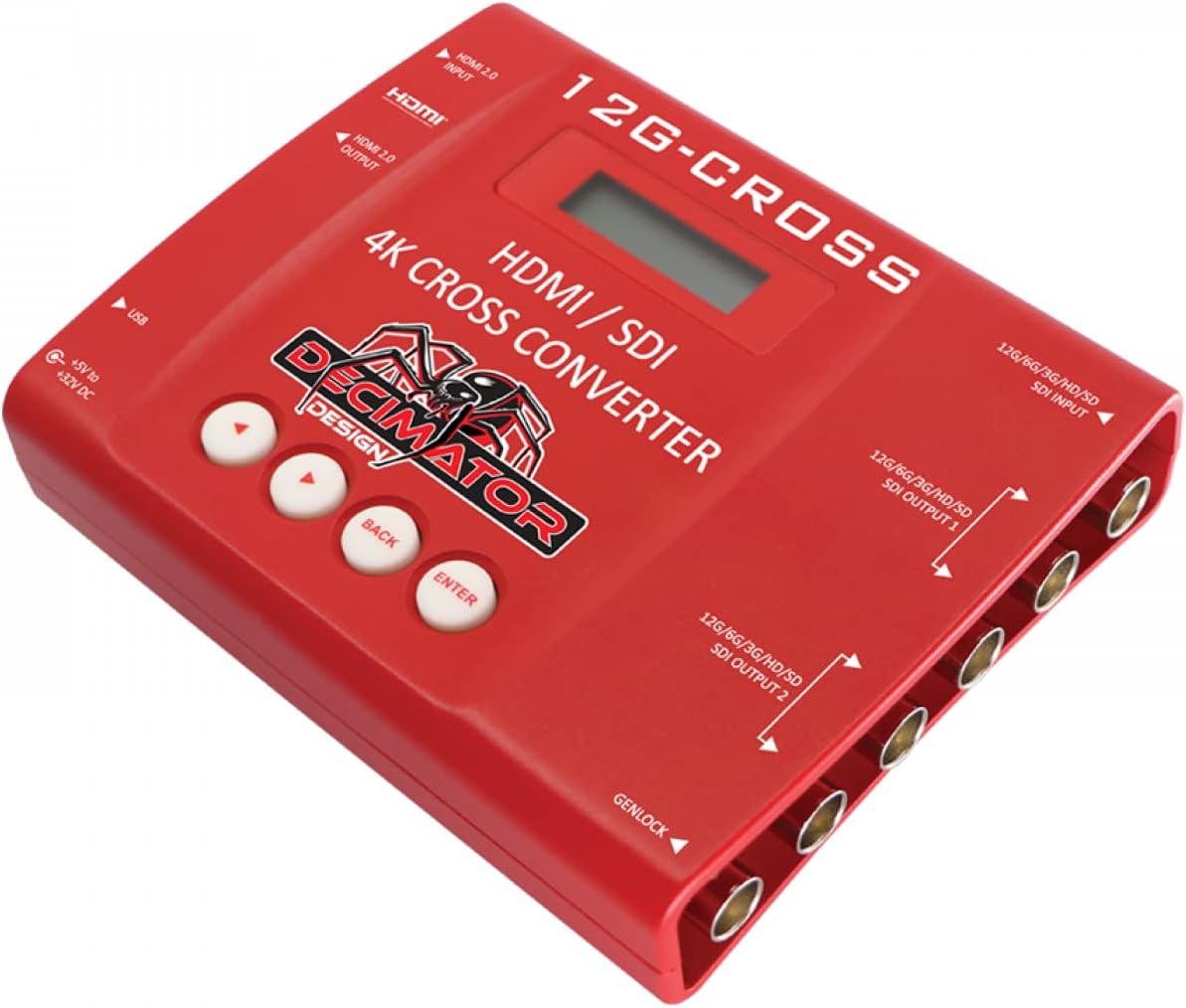 Decimator 12G-CROSS 4K HDMI/SDI Cross Converter with Scaling and Frame Rate Conversion