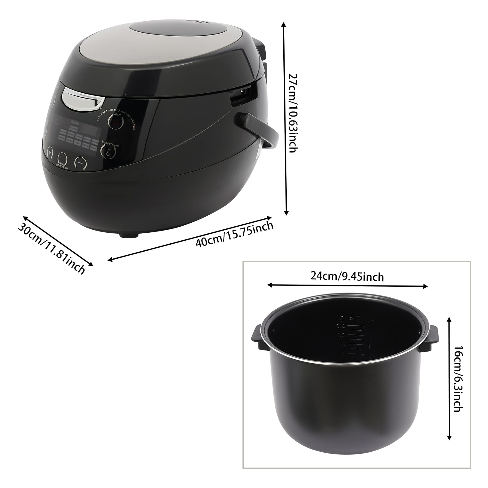 wruoiweods Boba Maker Machine - 6L/1.59Gal Commercial Boba Cooker with 3-Layer Design, Commercial Boba Pot for Milk Tea Stores Restaurant Dessert Stores Coffee Shops Snack Bars, 900W 110V