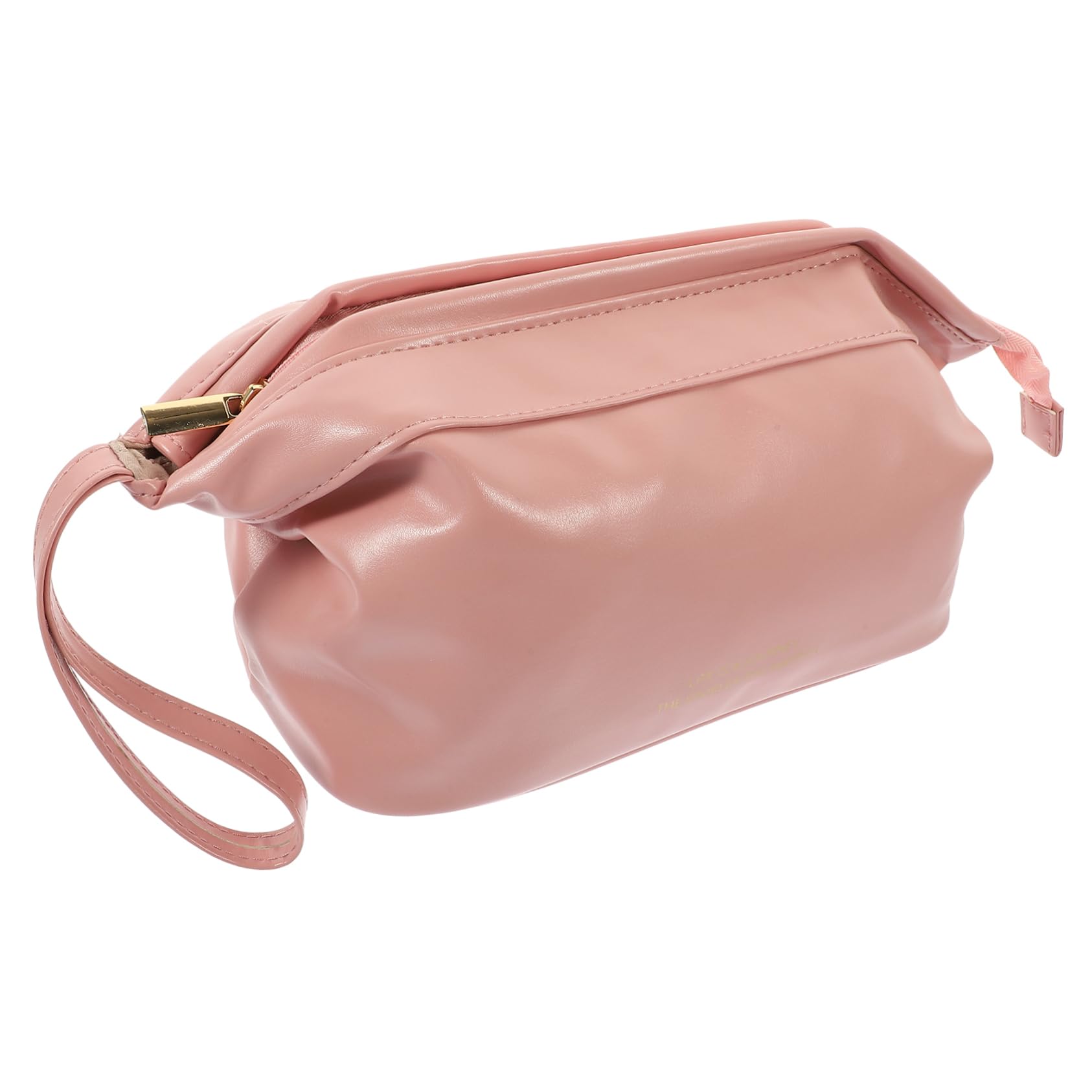Große Damen Kulturbeutel Kosmetiktasche aus Pu Leder Rosa