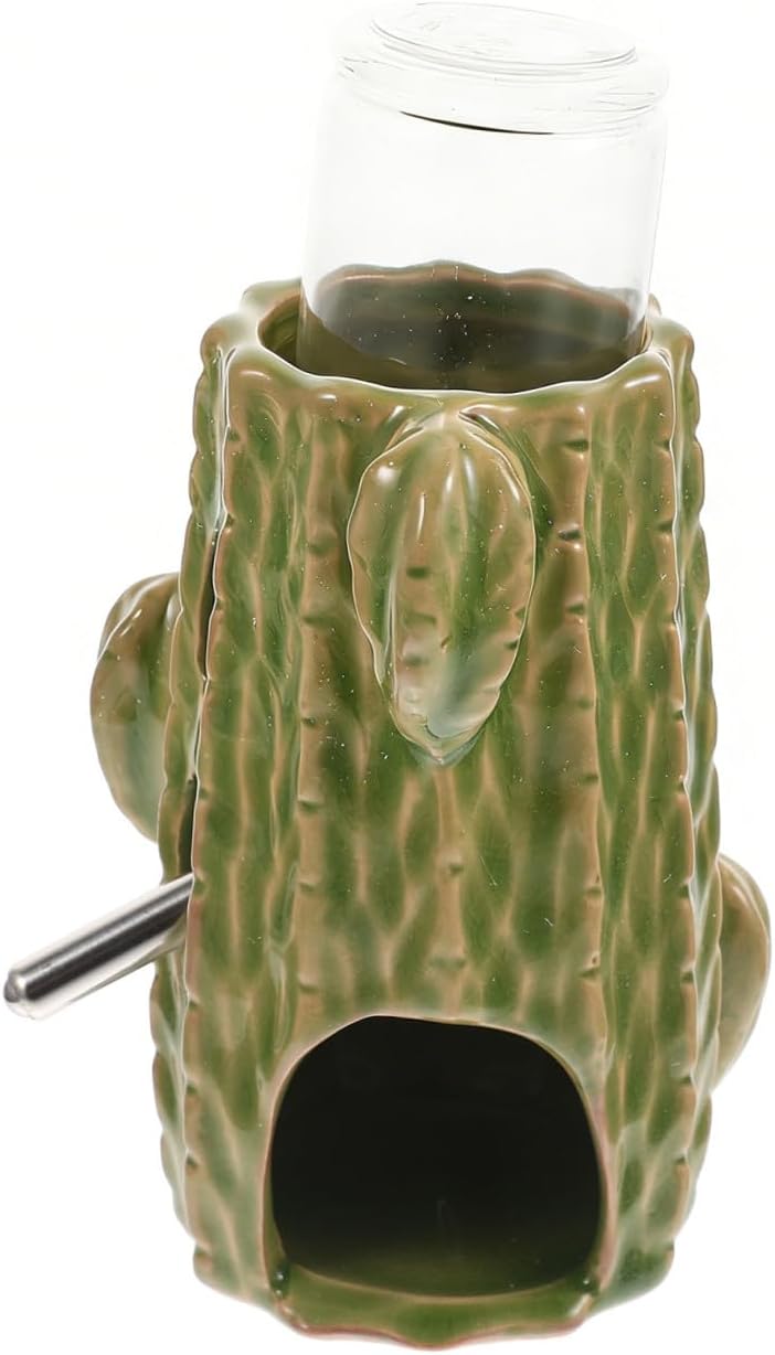 BESPORTBLE Water Bottle Holder for Hamsters Chinchillas Ceramic Water Bottle Stand Auto Feeder