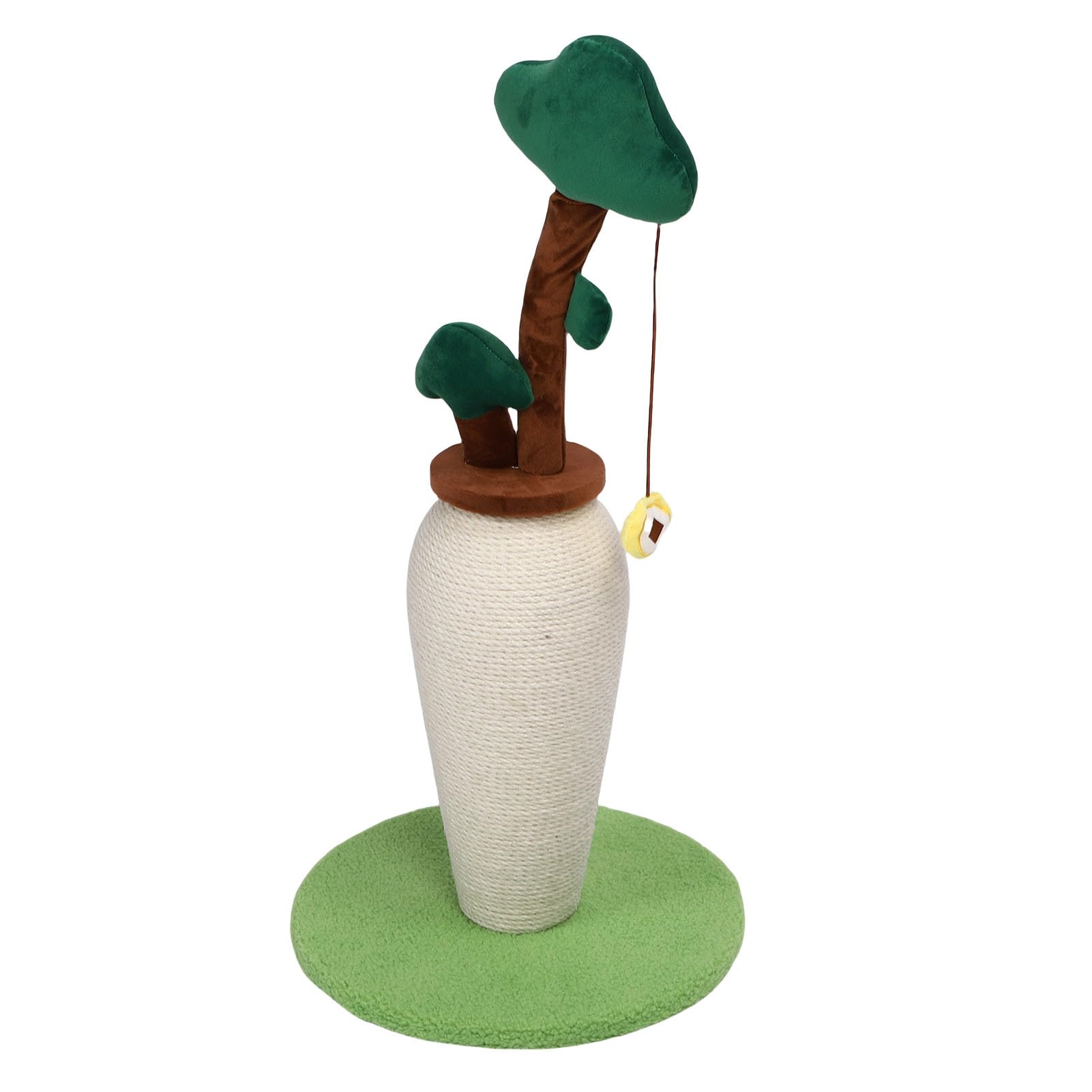 Griffoir pour Chat, en Sisal, avec Circuit à Balles Interactif, pour Chats D'intérieur Adultes, 33 X 67 cm. Protection Anti-griffures pour Meubles.