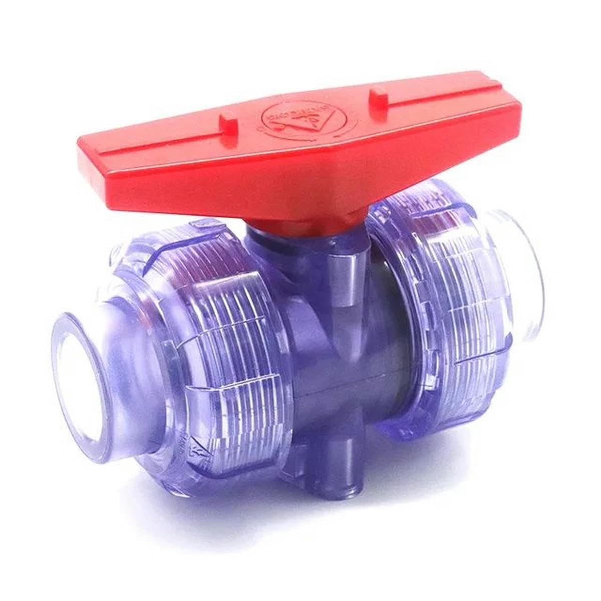 2 pz/lotto 20/25/32/40/50mm Blu Trasparente Tubo Connettori Acquario Pesci Accessori Sfera Trasparente Raccordi rapidi-2pcs-20MM