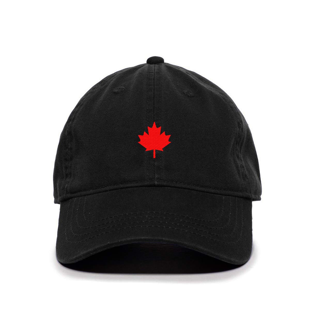 Canada Flag Red Maple Leaf Baseball Cap Embroidered Cotton Adjustable Dad Hat