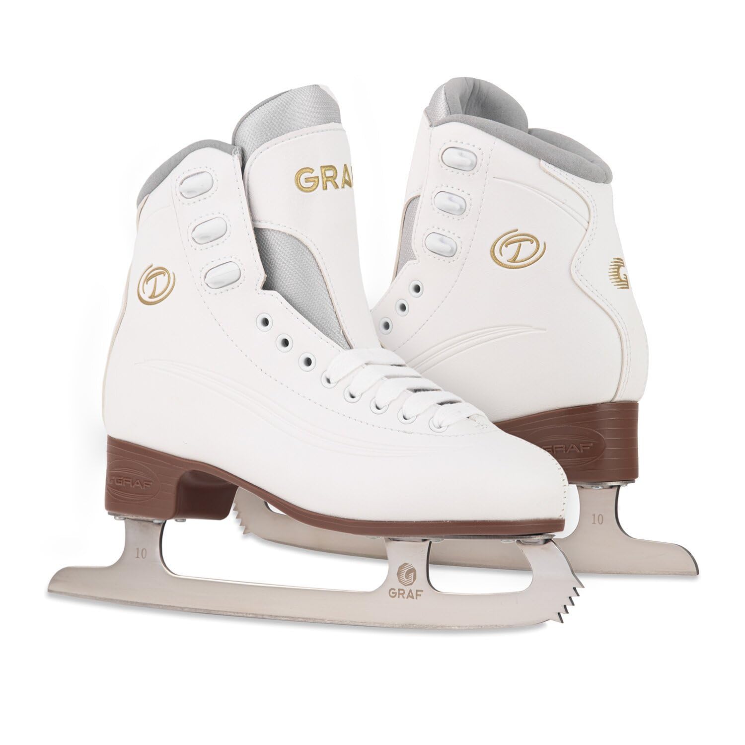 Kunstlauf Schlittschuhe GRAF Tango V2 gepolsterter Schlittschuh mit Zacken