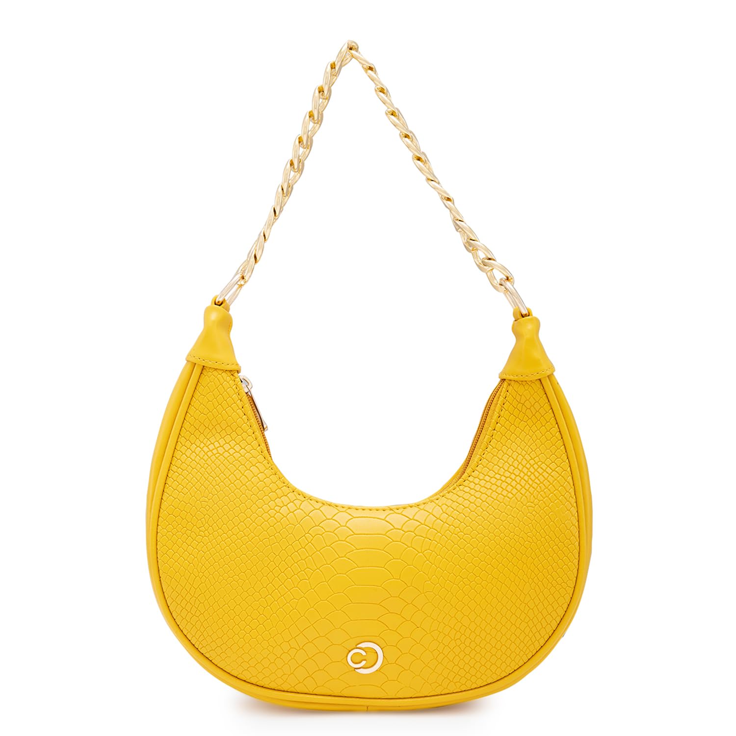Caprese Kreya Hobo, Yellow-Small | Stylish Shoulder Bag for Women | Spacious Compartment | Perfect for Casual & Daily Use (B0DDCLYN3K) Amazon Price History, Amazon Price Tracker