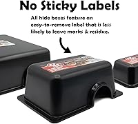 Vista 9 de Caja para reptil, para ocultarse, Negro