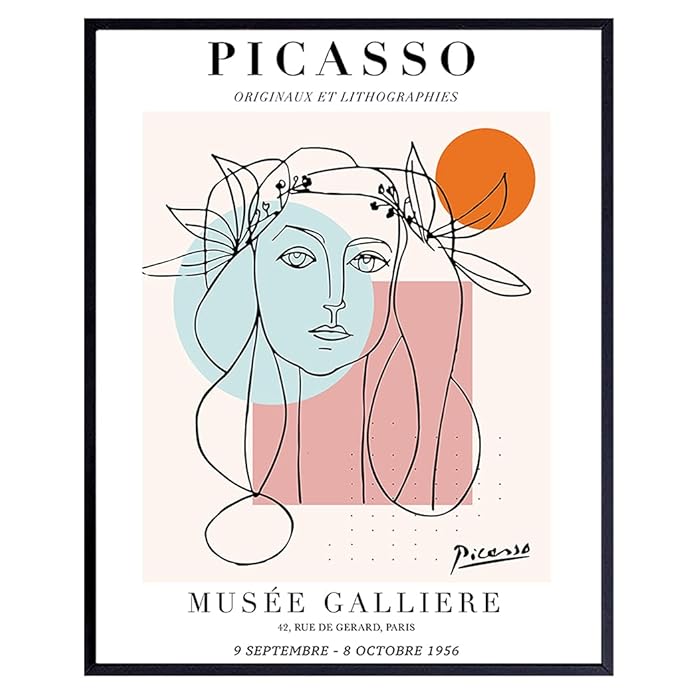 Buy MidCentury Modern Wall Art & Decor Pablo Picasso Poster 8x10