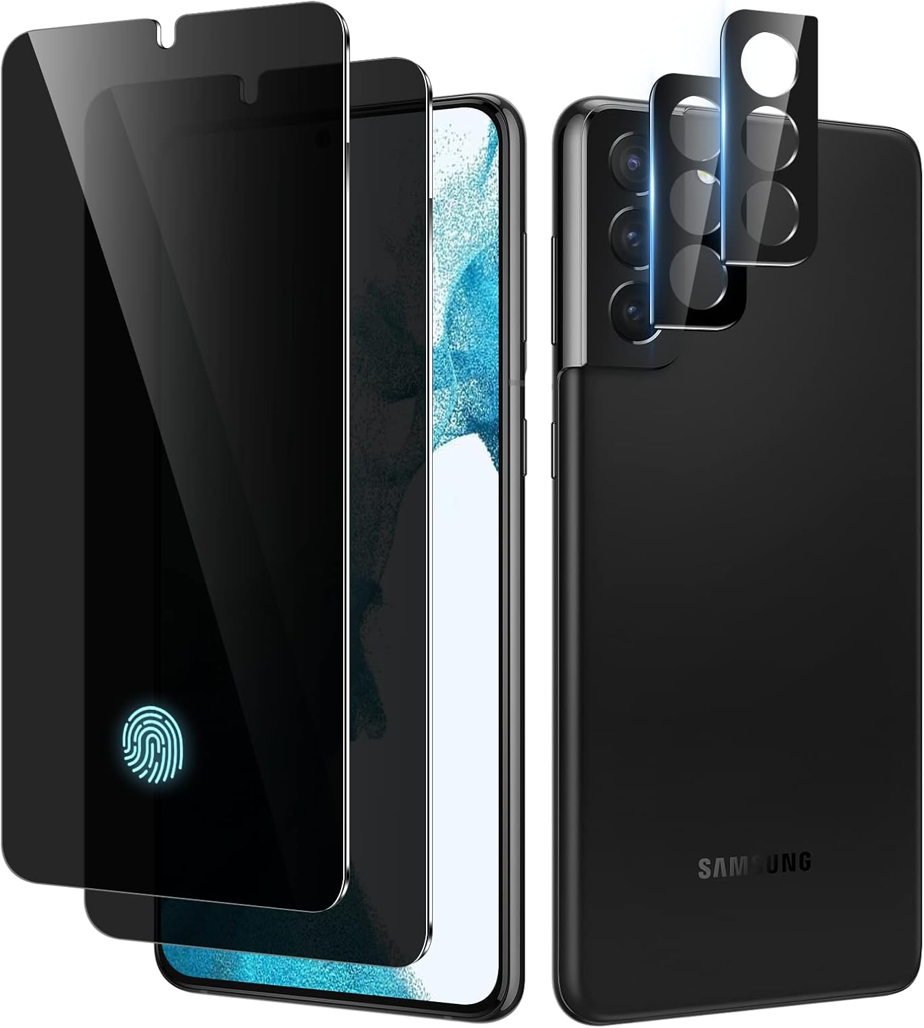 WYQLTD 2 Pack for Samsung Galaxy S24 Privacy Screen Protector Tempered Glass, Anti