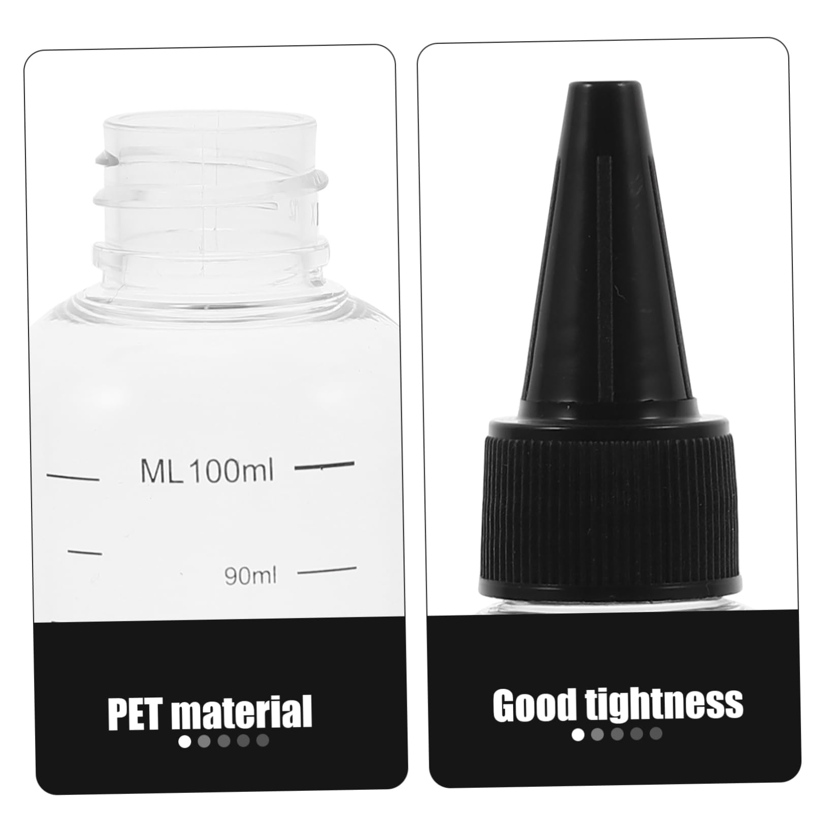 Housoutil Dropper 20 Pcs Graduated Pointed Bottle Make up The Plastic Liquid Container