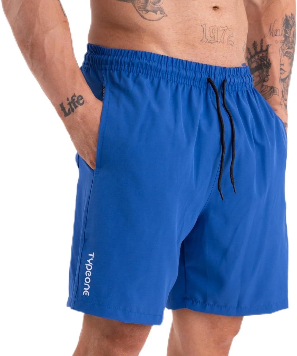 Bermuda Masculino Short Tactel Com Elastano Academia Mauricinho Bolso Anti Areia Praia Verão Alta elasticidade