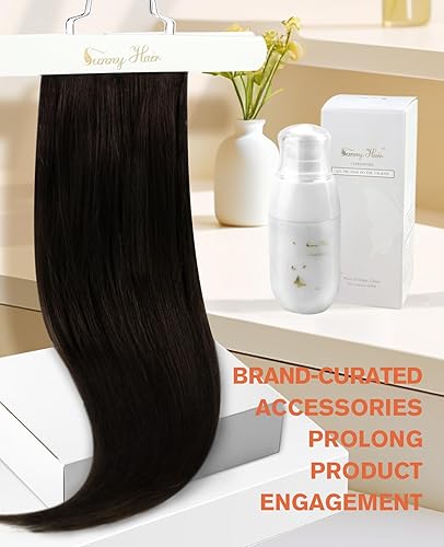 Miniatura 192 de Sunny Hair Extensiones de cabello humano de color marrón para coser, extensiones de cabello humano real, color marrón oscuro, ombré, marrón claro