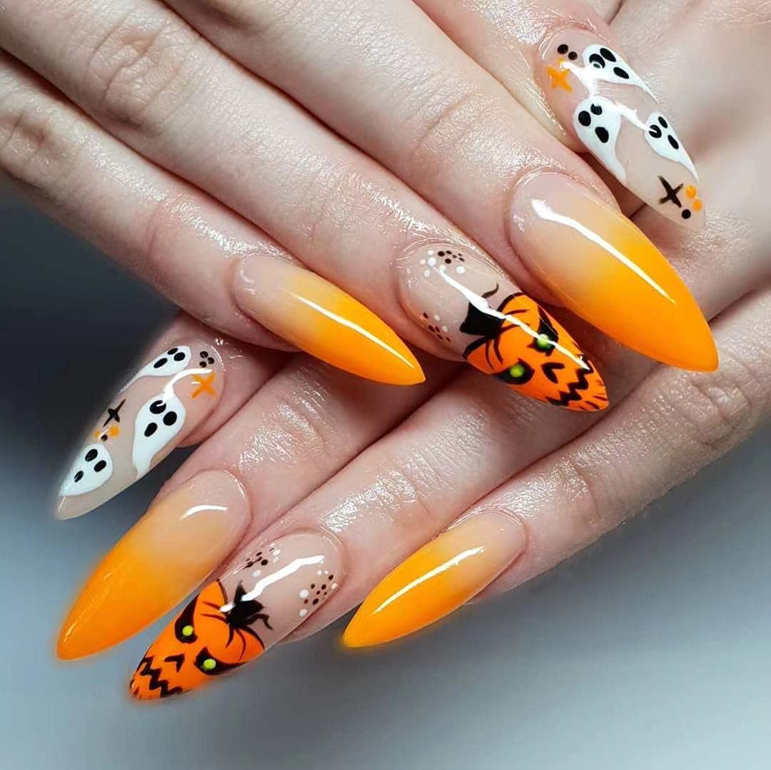 AKAZI Bling Press on Nails, uñas postizas con Acabado Reutilizable de Lujo, Arte de uñas Hecho a Mano con diseño de manicurista con Licencia (K) (G)