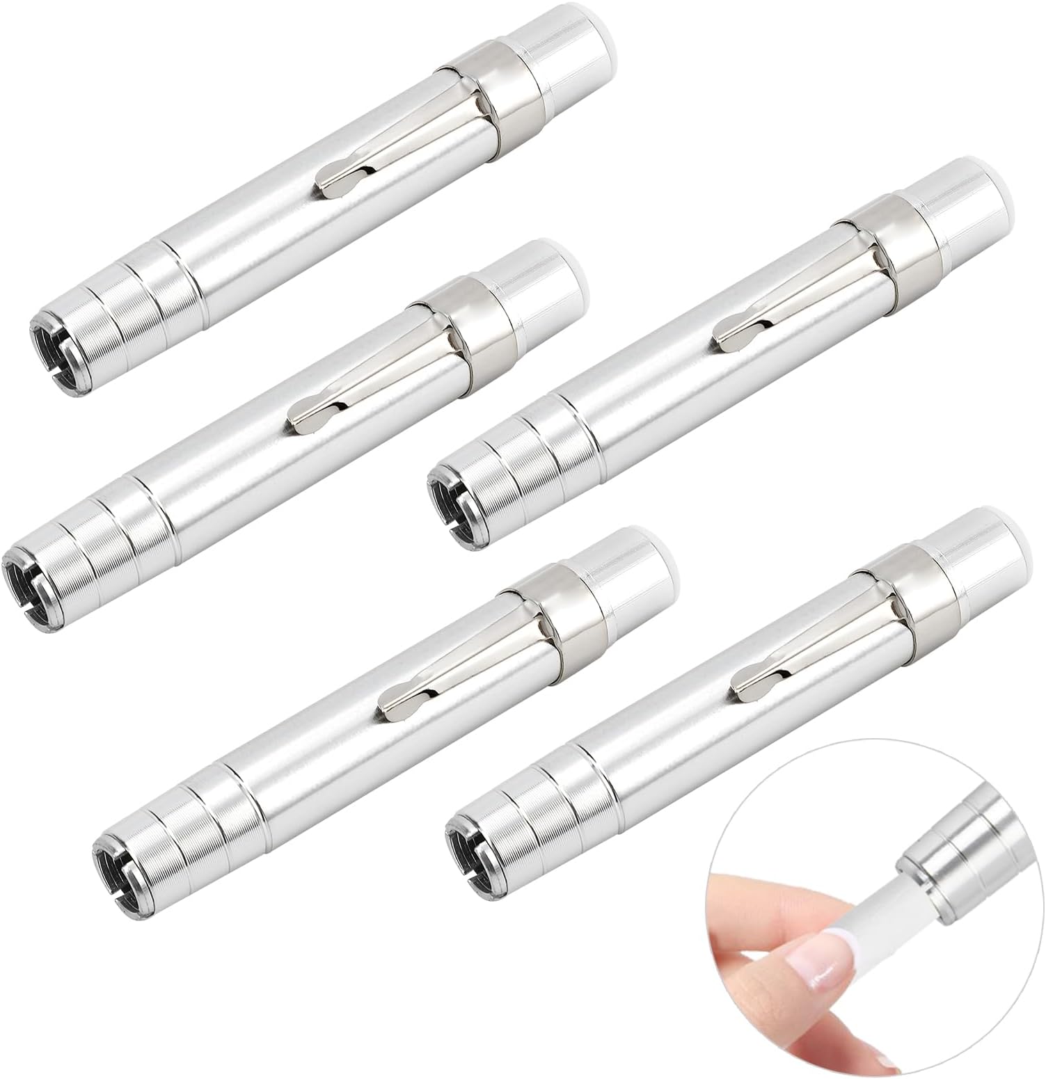 Cosmos 2 Pcs Aluminum Alloy Chalk Holder Chalk Keeper