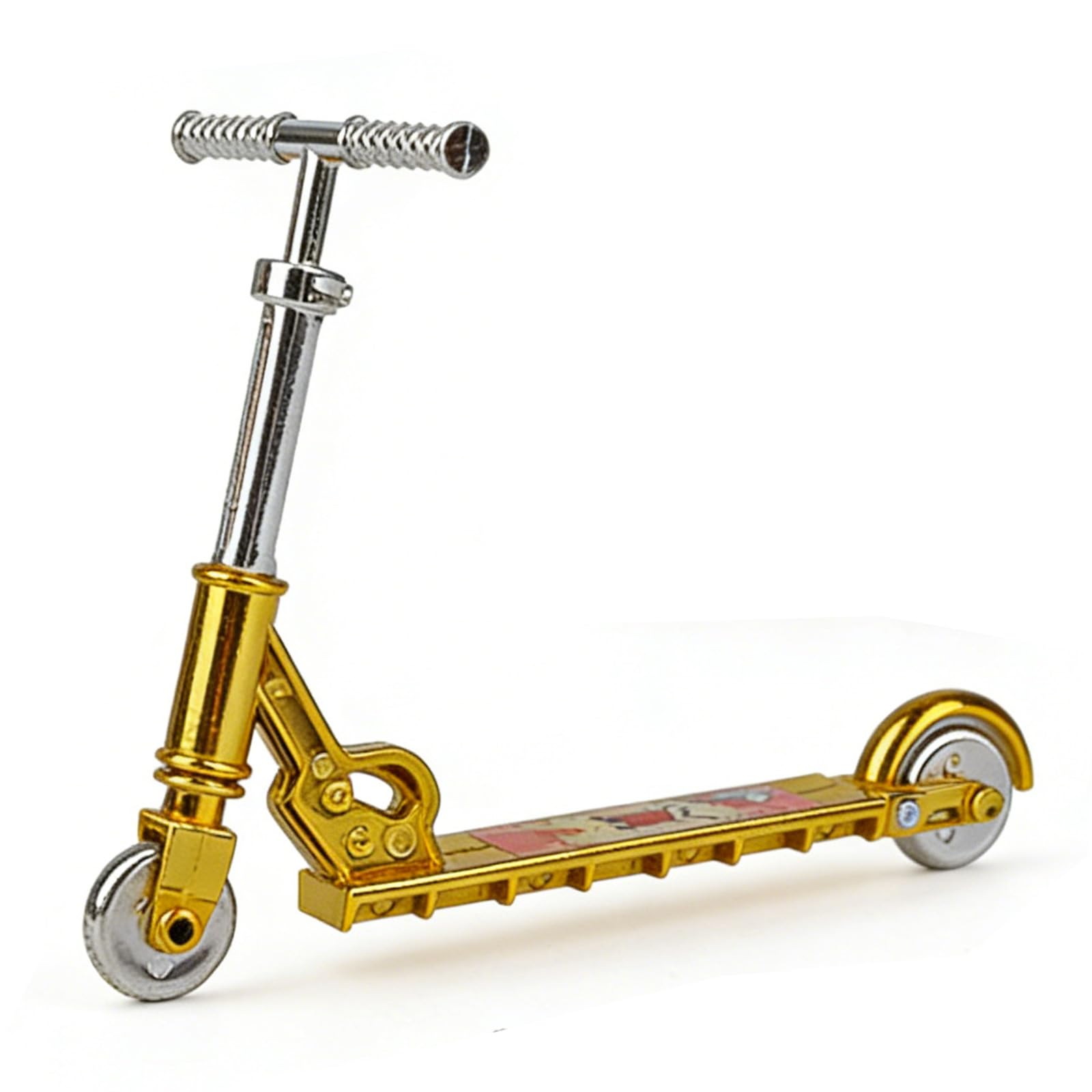 1 Pc Gold Mini Two Wheel Toys, Tiny Fingerboard Scooters, Mini Finger Skateboards Toy, Finger Bike Scooter