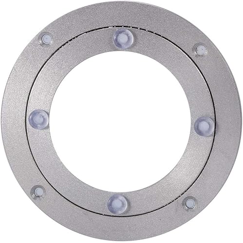 Tocadiscos giratorios Lazy Susan de aleación de aluminio de alta resistencia con rodamientos giratorios, mesa giratoria redonda para caleidoscopios,