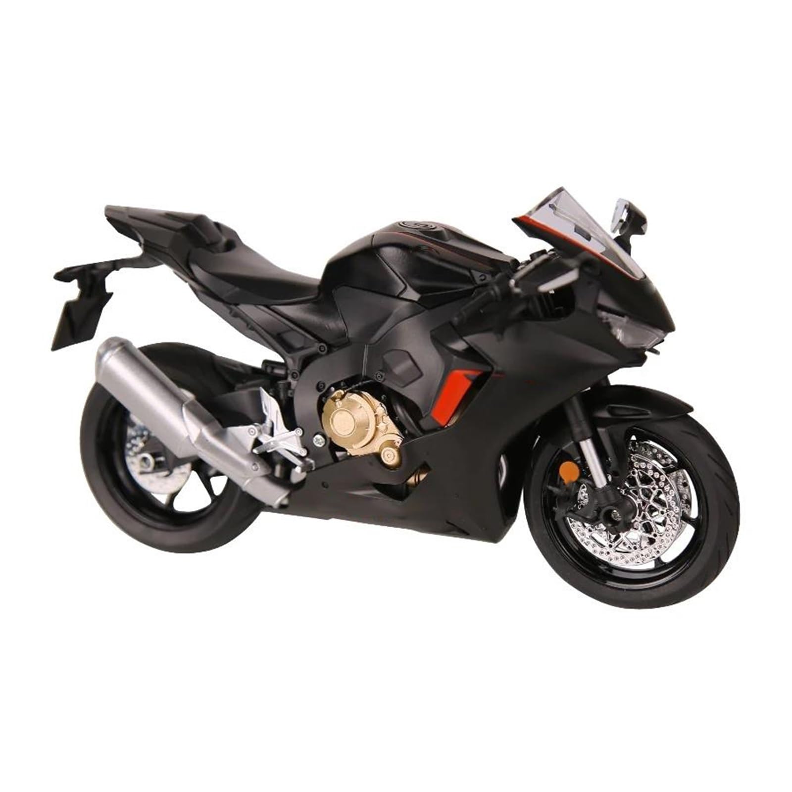 Modello di moto Ornamenti E Regali 1/9 Per Honda CBR 1000RR HRC Moto Da Corsa Giocattolo Modello Pressofuso Miniatura Di Grandi Dimensioni Illuminabile Collezione Regalo(Black)