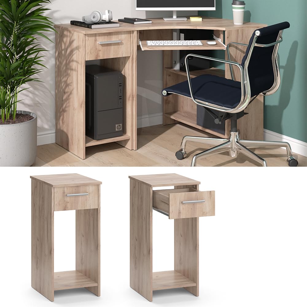 Vicco Armadio per PC Odin, Sonoma, 35.1 x 45 cm, adatto per la conservazione di PC e accessori