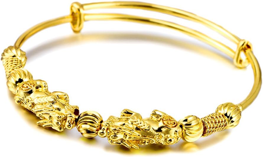 LIFFLYDubai Gold Plated Bracelet for Women Gift for Wedding Birthday Fashion Gold Jewelry