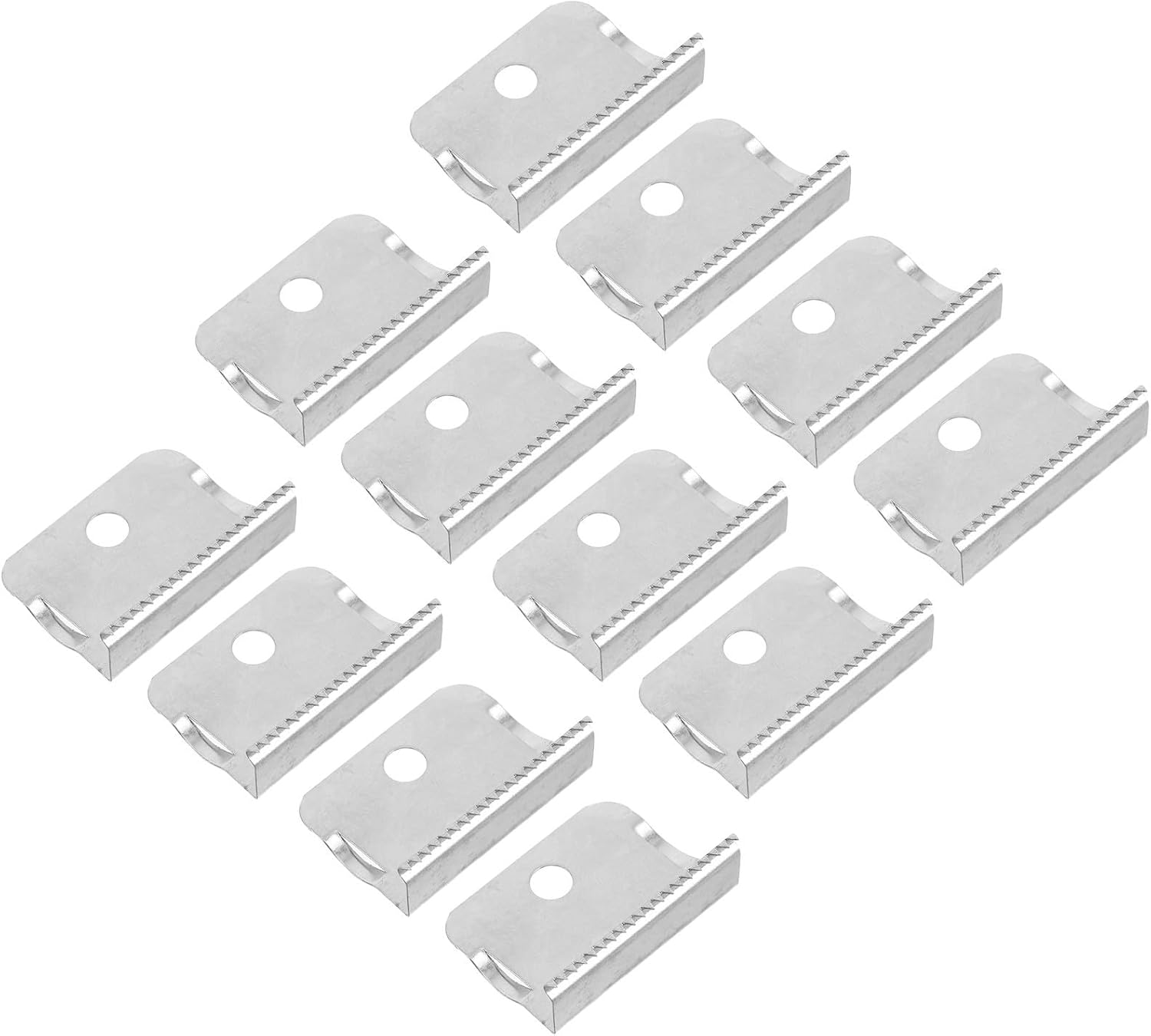 Kisangel 12pcs Replacement Tape Dispenser Cutter Blade for Packaging Tape Dispensers, Stainless Steel Material with Serrated Edge, Easy Replacement and Smooth Performance for Offices