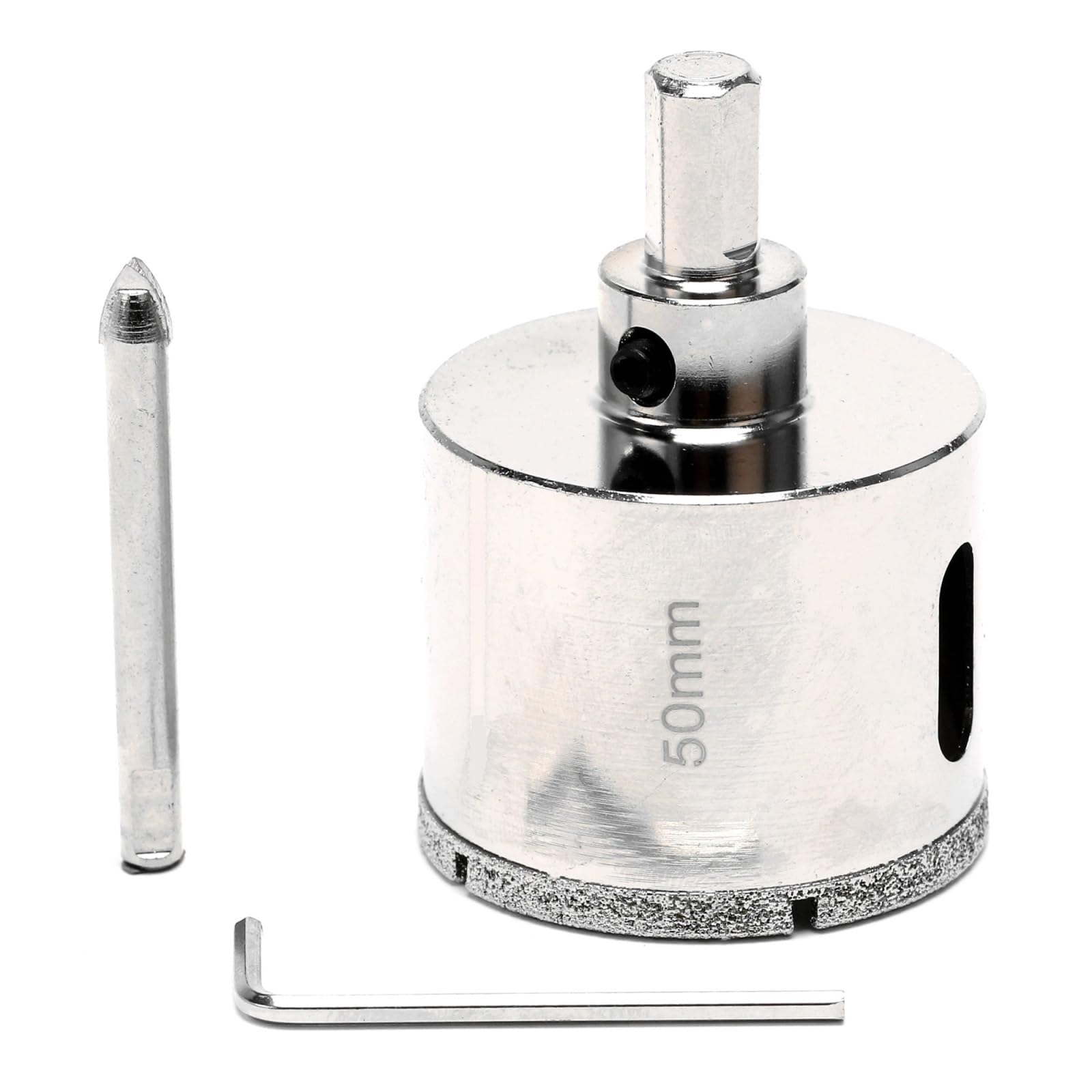 Punte For Seghe A Tazza Diamantate Da 18-125 Mm Con Punta Centrale, Gambo Esagonale, Utensili For Muratura Rivestiti Da 10 Mm For Pietra, Vetro, Granito(70mm)