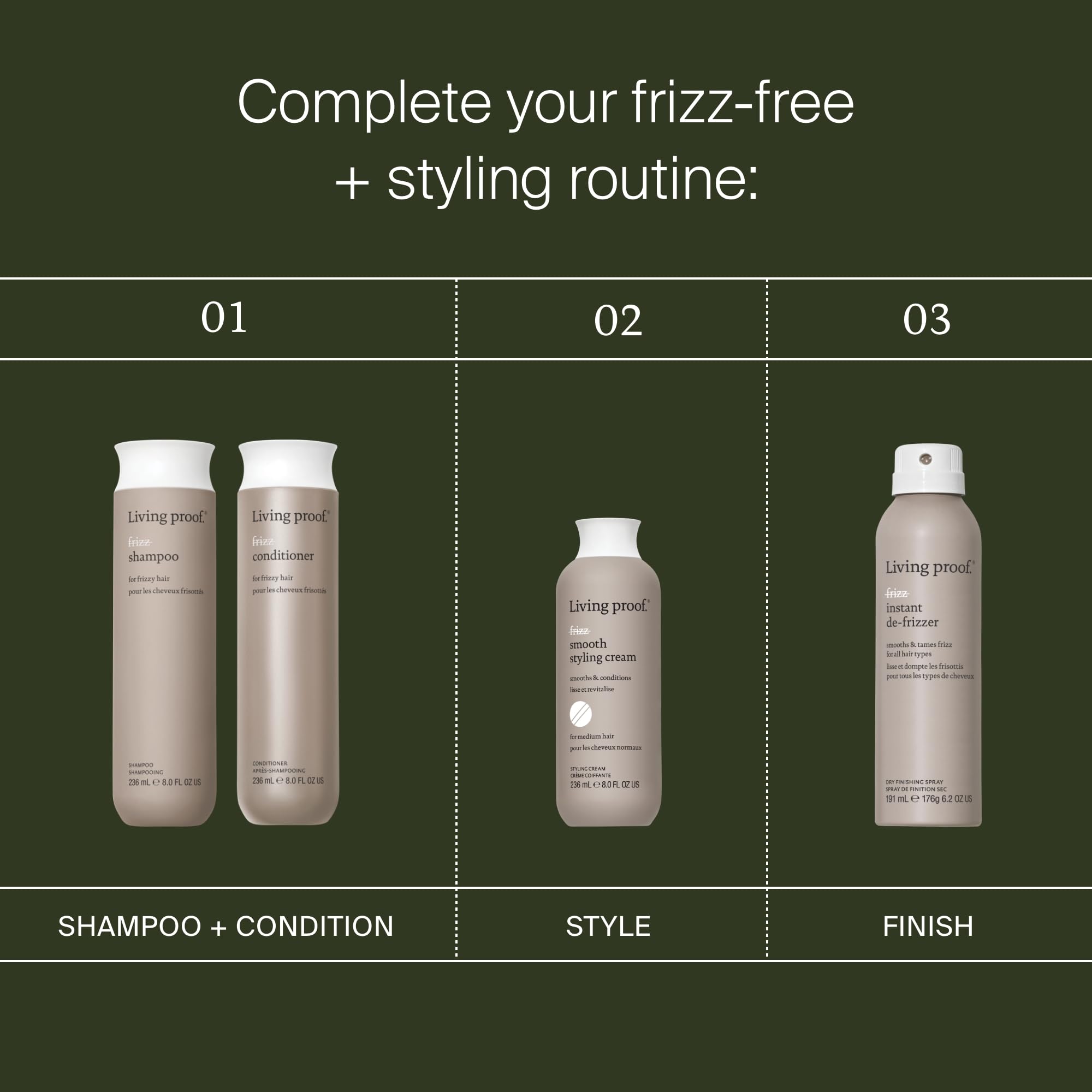 Living Proof No Frizz Smooth Styling Cream, 8 Fl Oz