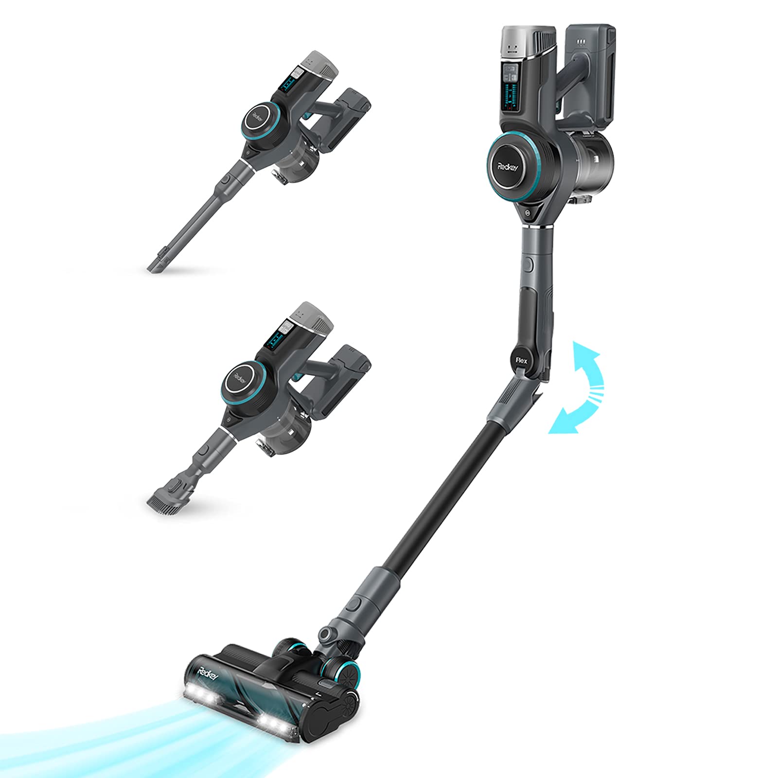 Buy Redkey F10 Foldable Cordless Vacuum 3 in 1 Stick Vacuum Cleaner, Electric Stick Vacuum