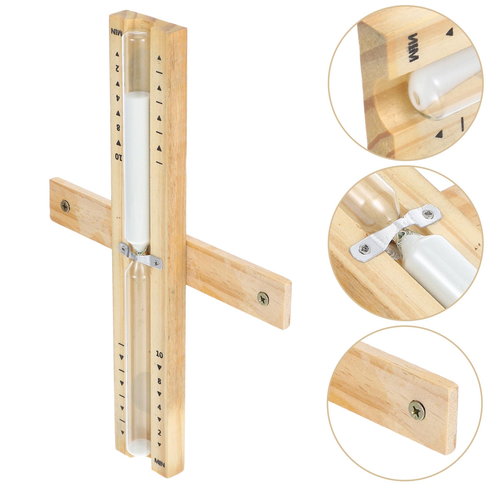 Sanduhr und Klassischem Design mit Glatter Oberfläche Glas 10 Minuten Sauna Raum Timer für Dekorative Wohn und Küchenanwendung