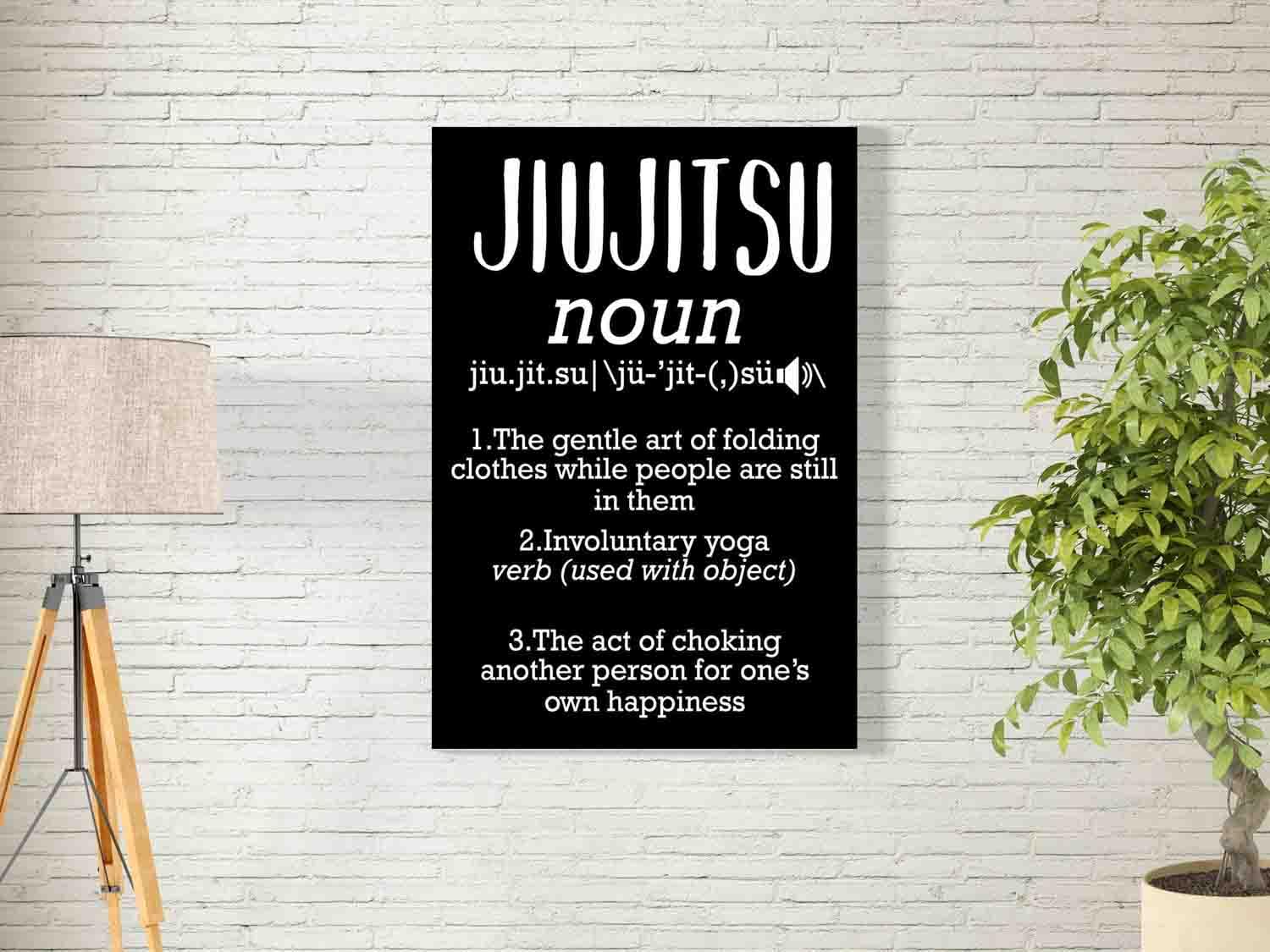 bpa Jiu Jitsu Definition Japan Wall Art for Decoration easy to hang, 45x70cm, 1Pcs