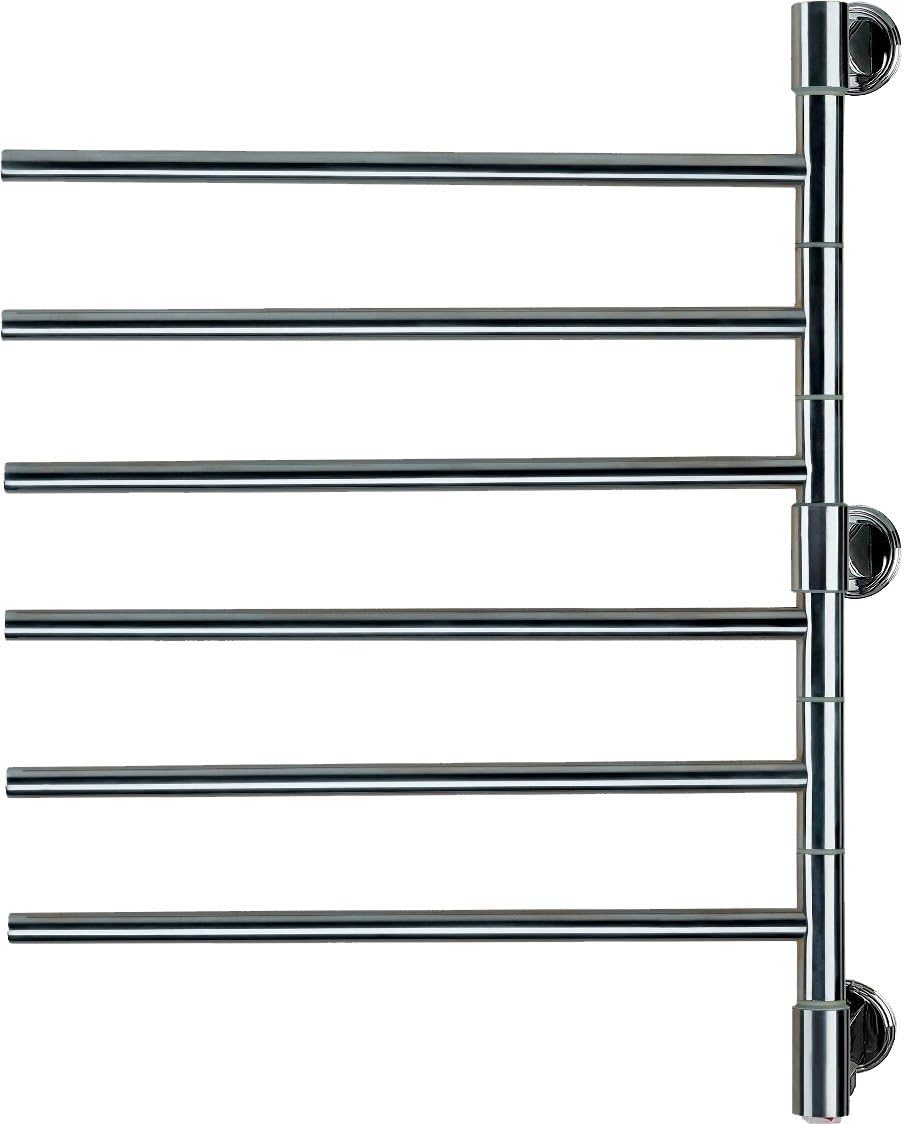 Amba J-D006 B Swivel Jack 22-Inch x 29-Inch Towel Warmer, Brushed