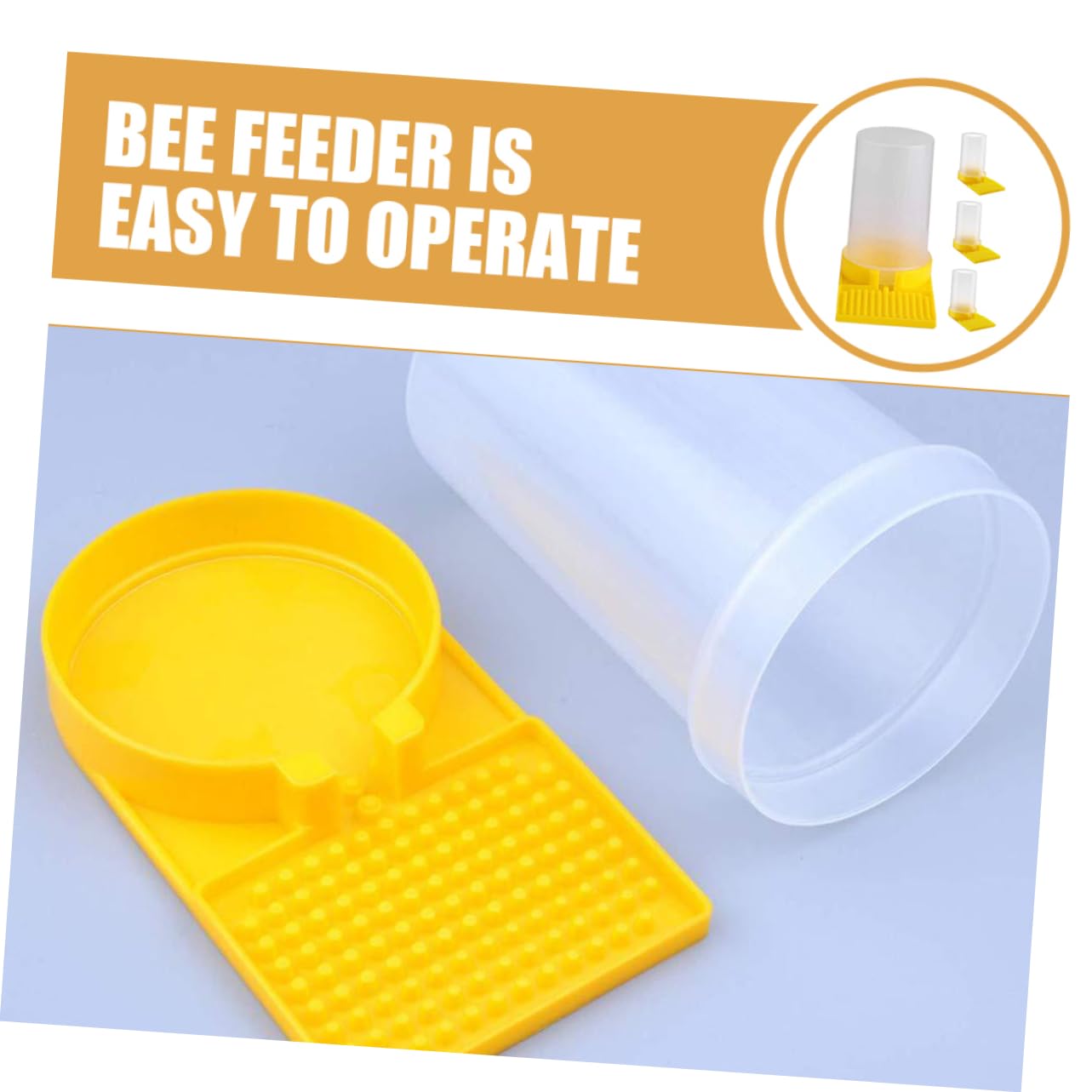 Happyyami 8 Pezzi Distributore per Api da Mangiatoie per Apicoltura Strumenti Pratici per Alimentazione delle Api Facile Installazione e per Professionisti e Appassionati