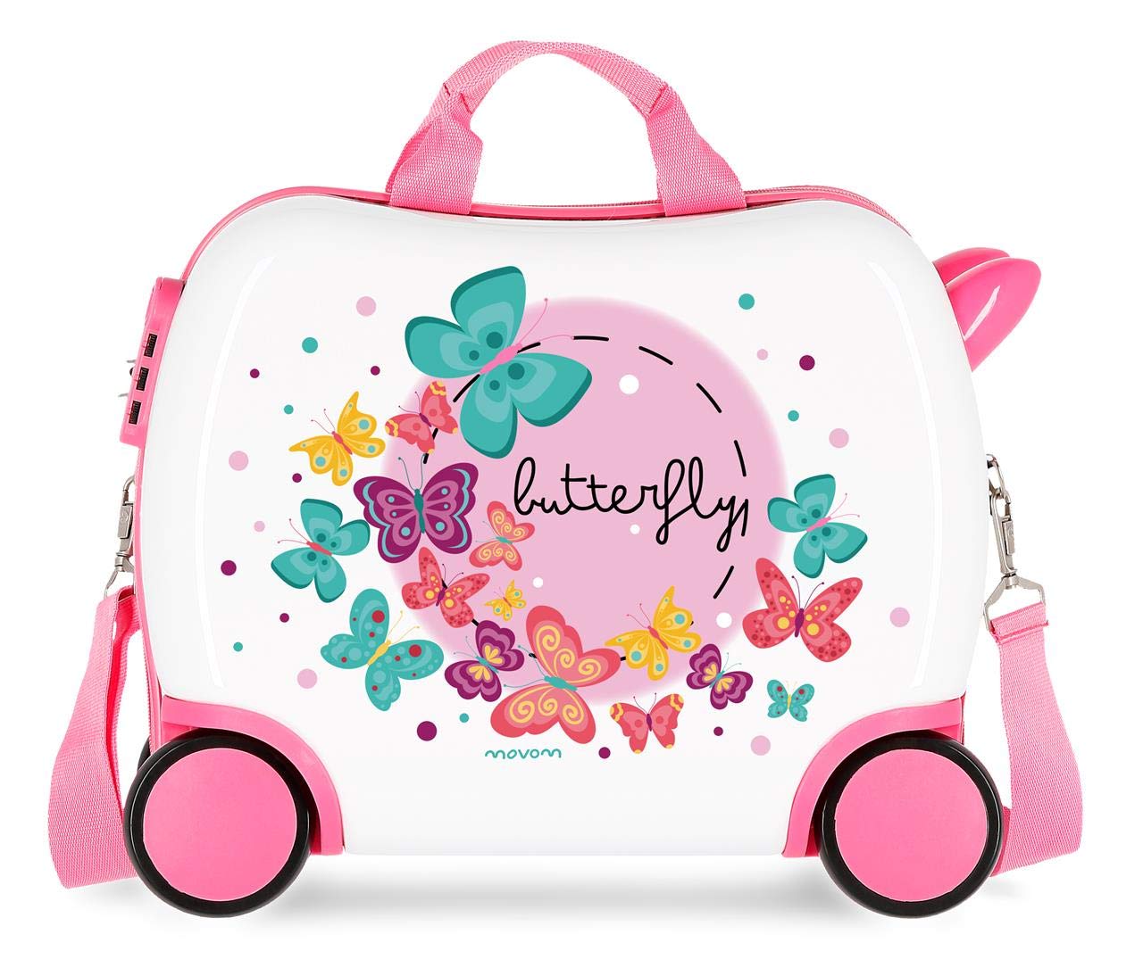 Movom Happy Time Valigia per bambini 41 centimeters, 25 L, Multicolore (Butterfly)