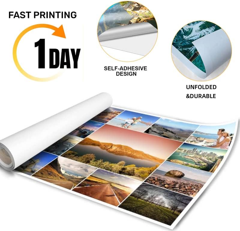 Miniatura 3 de Impresiones de pósteres de alta resolución personalizadas, carga tu imagen, impresión de foto personalizada a póster, autoadhesiva, inodora,